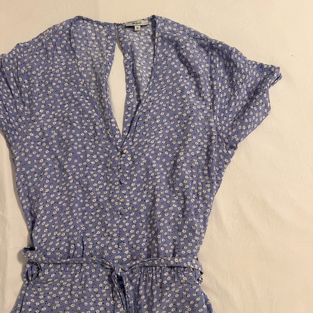 Rails Sophia Sky Blue Daisy Romper Size Medium - image 2